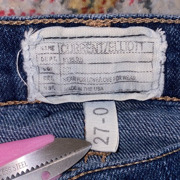 Current/Elliott | Loved Tux Black Lace Skinny Jeans Size 27 - Picture 4 of 8